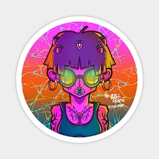 Acid Pink girl Magnet